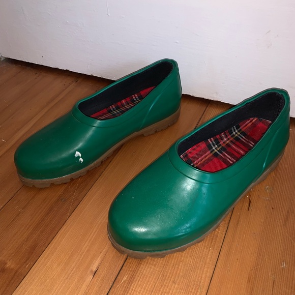 Vintage Mid West lowtop green wellies - Picture 2 of 4